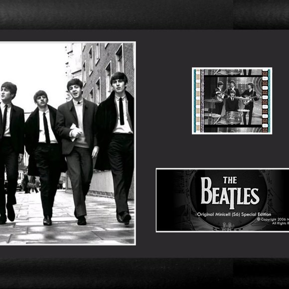 The Beatles 35mm Film Cell Display FRAMED Brand New Factory Sealed! - Picture 2 of 2